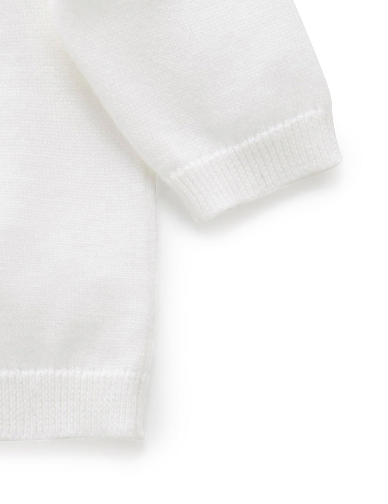 Purebaby Basic Cardigan - White