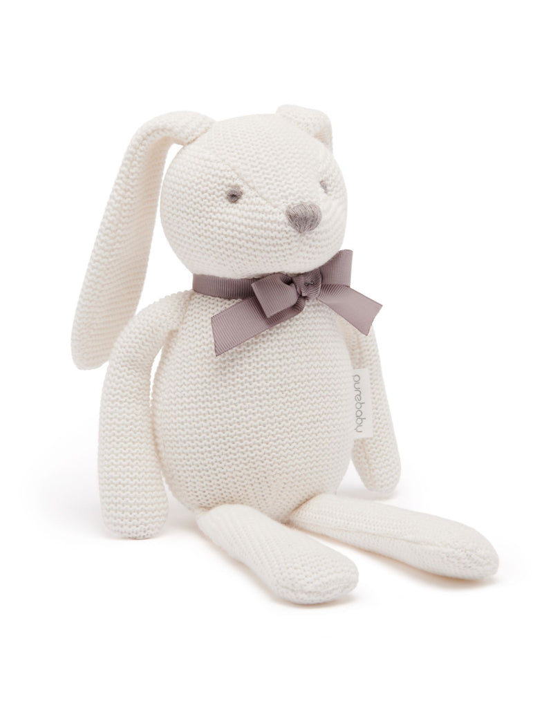 Purebaby Bunny Toy - White