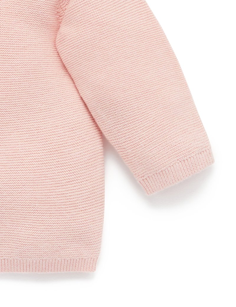 Purebaby Bunny Jumper - Wild Rose Melange