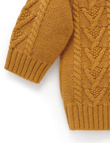 Purebaby Cable Jumper - Golden Melange