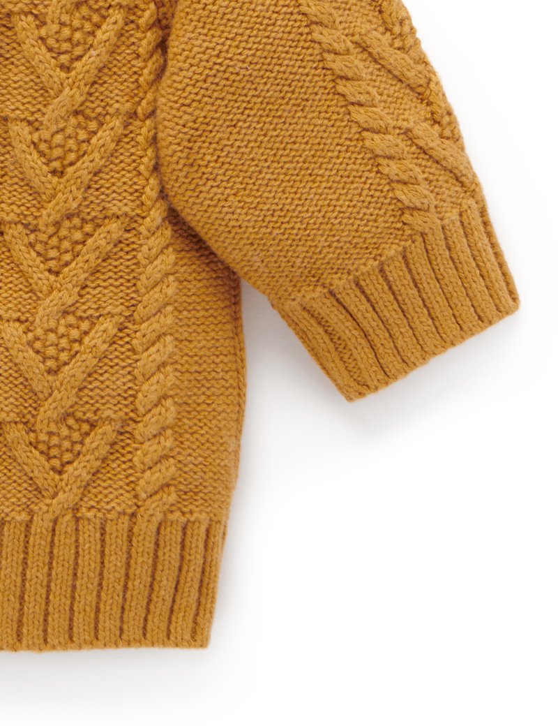 Purebaby Cable Jumper - Golden Melange