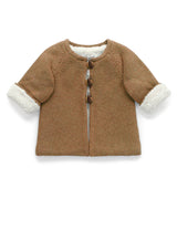 Purebaby Cosy Lined Cardigan - Maple Melange