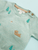 Purebaby Garden Jumper - Fern Melange