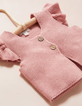 Purebaby Knitted Vest - Crab Apple Melange