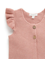 Purebaby Knitted Vest - Crab Apple Melange