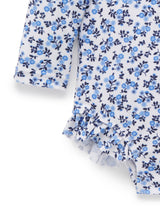 Purebaby L/Slv One Piece Rashie - Forget Me Not Print