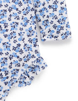 Purebaby L/Slv One Piece Rashie - Forget Me Not Print