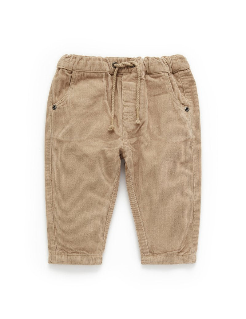 Purebaby Lined Corduroy Pants - Cinnamon