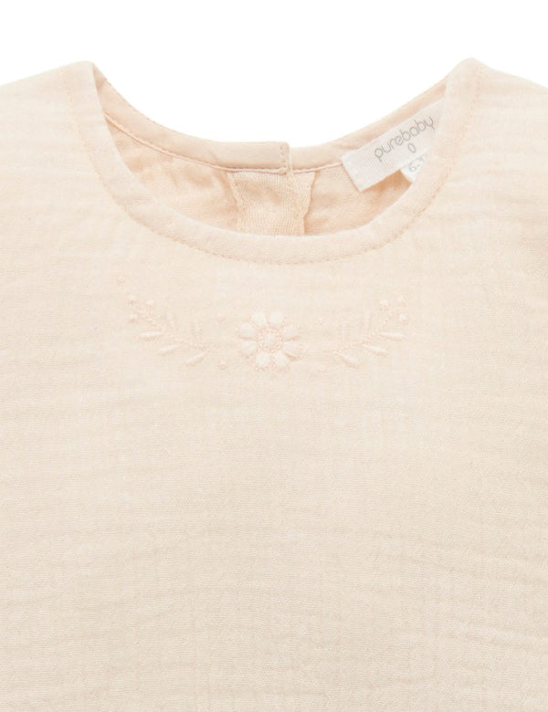 Purebaby Muslin Layering Top - Natural