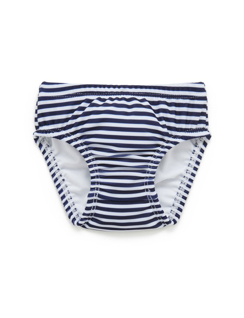 Purebaby Nappy Pant - French Stripe Print