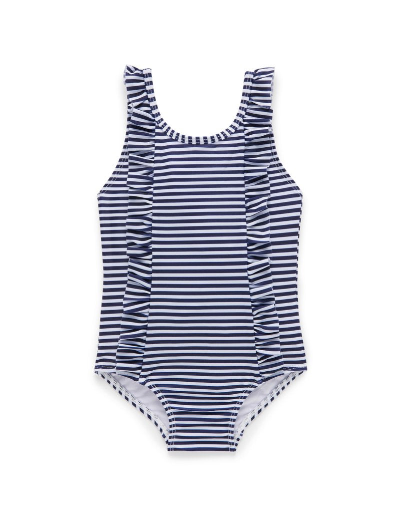 Purebaby One Piece - French Stripe Print