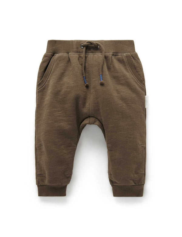 Slouchy Track Pants - Chocolate