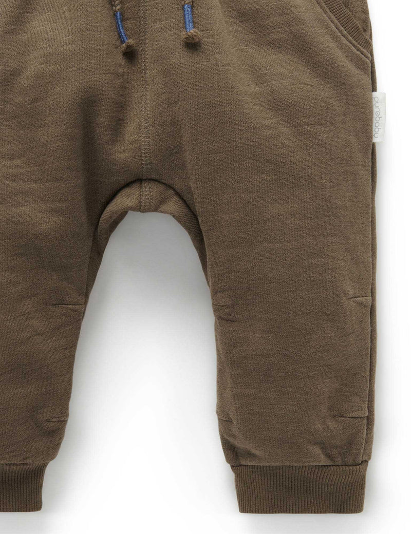 Slouchy Track Pants - Chocolate