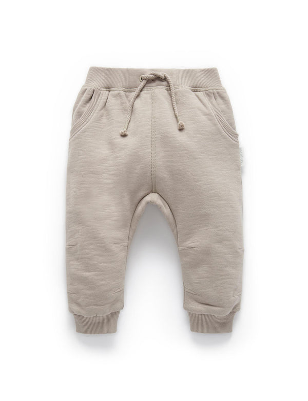 Slouchy Track Pants - Stone