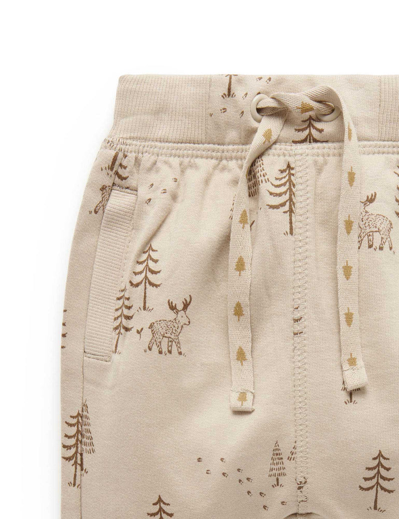 Light Slouchy Pants - Wandering Moose print