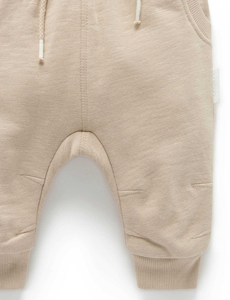 Slouchy Track Pants - Biscuit