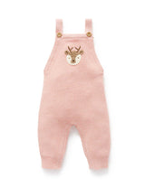 Knitted Overalls - Blush Melange