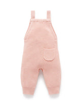 Knitted Overalls - Blush Melange