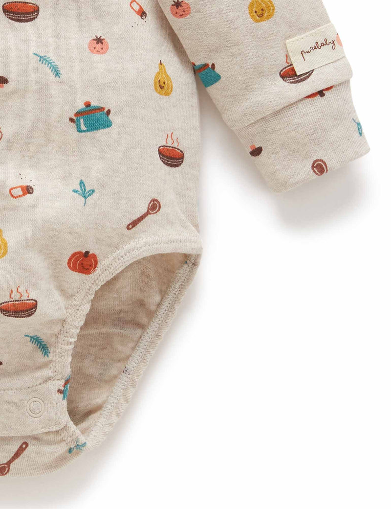 Veggie Bodysuit - Veggie soup print