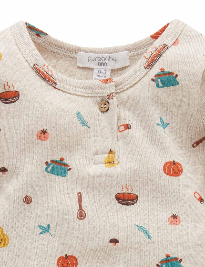 Veggie Bodysuit - Veggie soup print