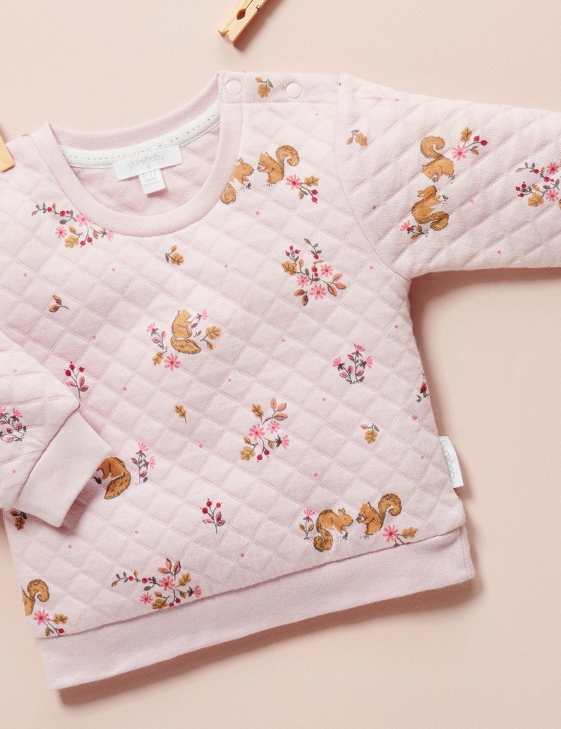 Purebaby Quilted Wind Cheater - Acorn Gathering Print