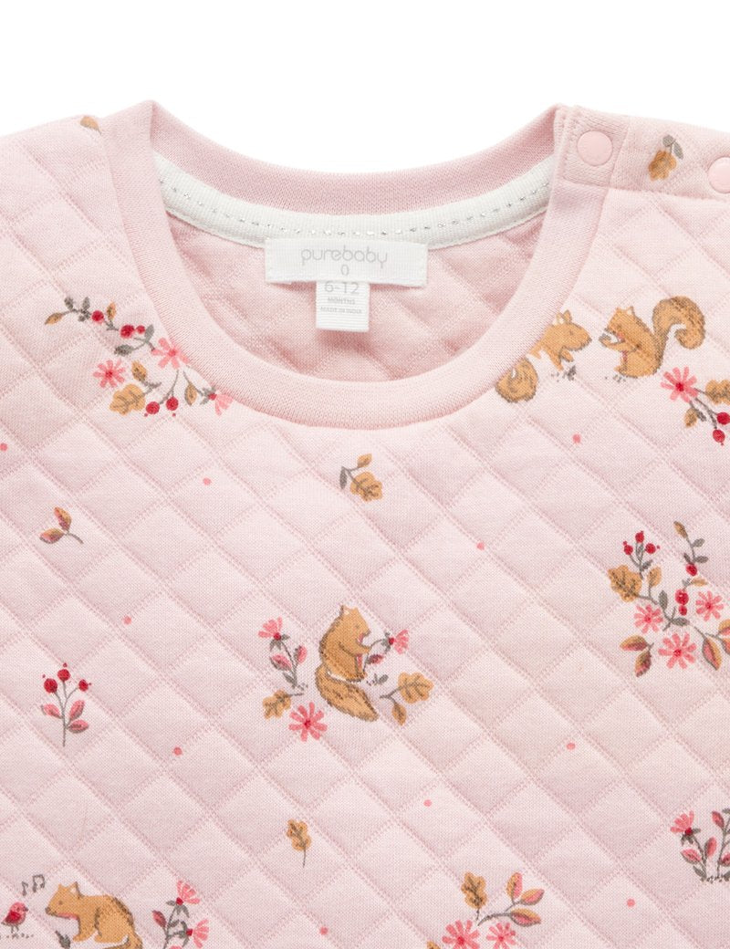 Purebaby Quilted Wind Cheater - Acorn Gathering Print