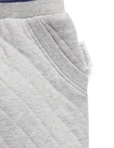 Purebaby Quilted Track Pants - Grey Melange