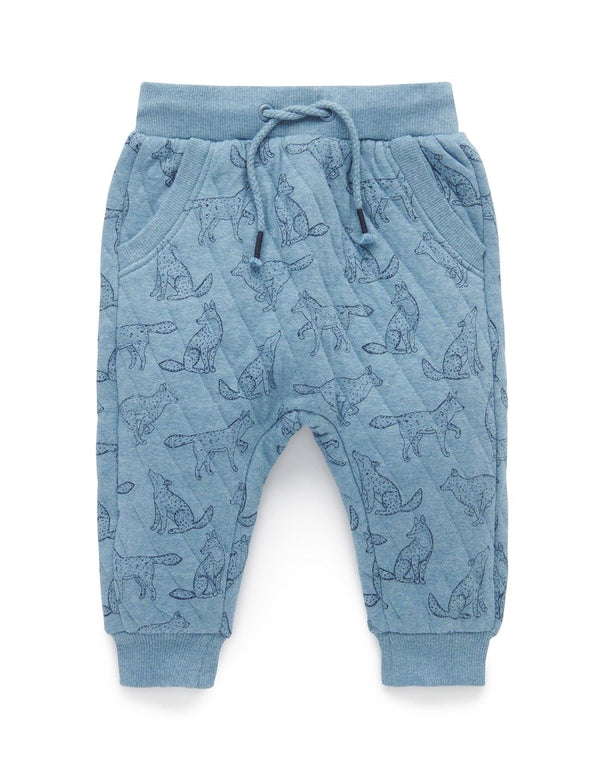 Purebaby Quilted Track Pants - Pack Print