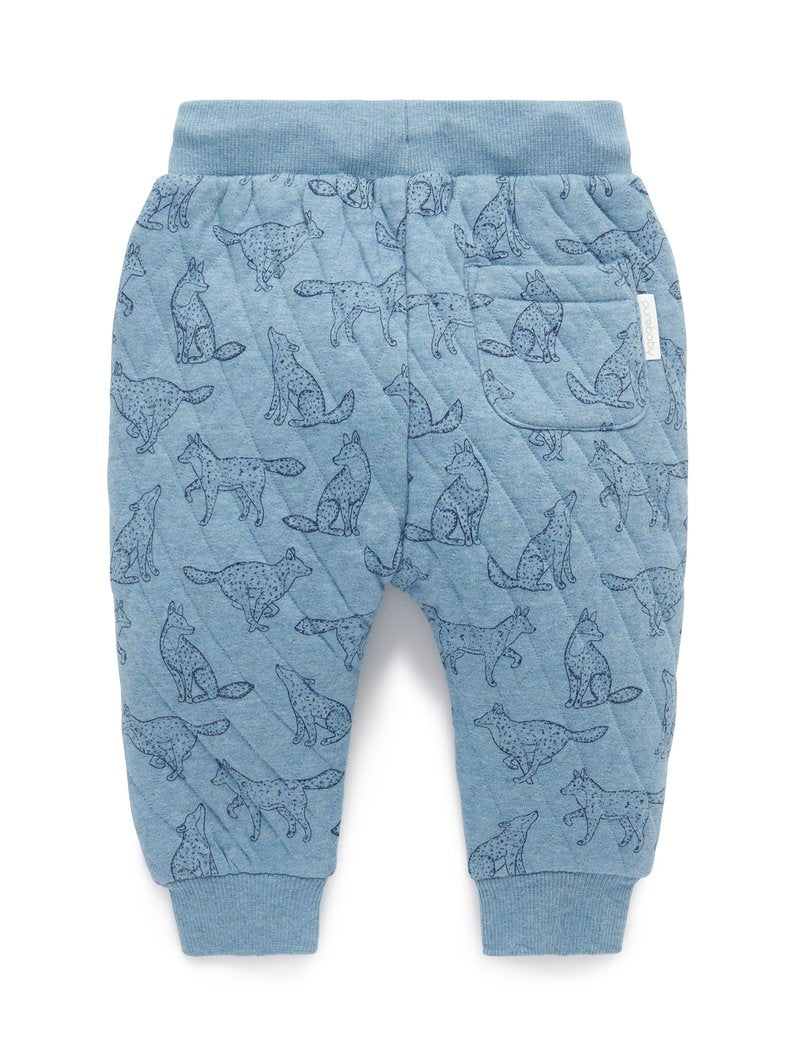 Purebaby Quilted Track Pants - Pack Print