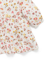 Purebaby Ruffle Dress - Winter Flower Print