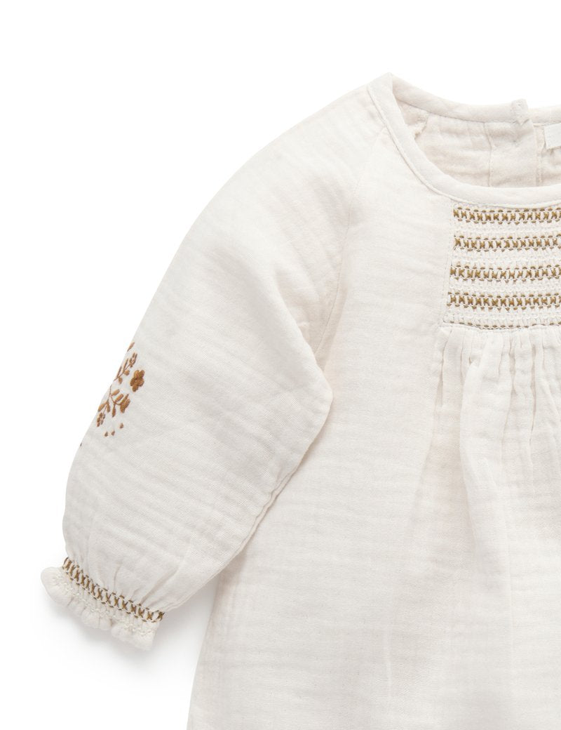 Purebaby Smoked Top - Cloud