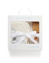 Purebaby Towel Hamper - Badesæt med håndklæde og børste