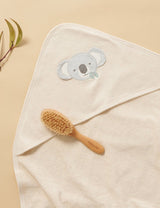 Purebaby Towel Hamper - Badesæt med håndklæde og børste