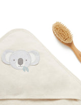 Purebaby Towel Hamper - Badesæt med håndklæde og børste