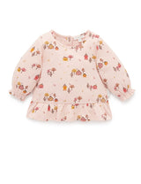 Purebaby Village Top - Cabin Print