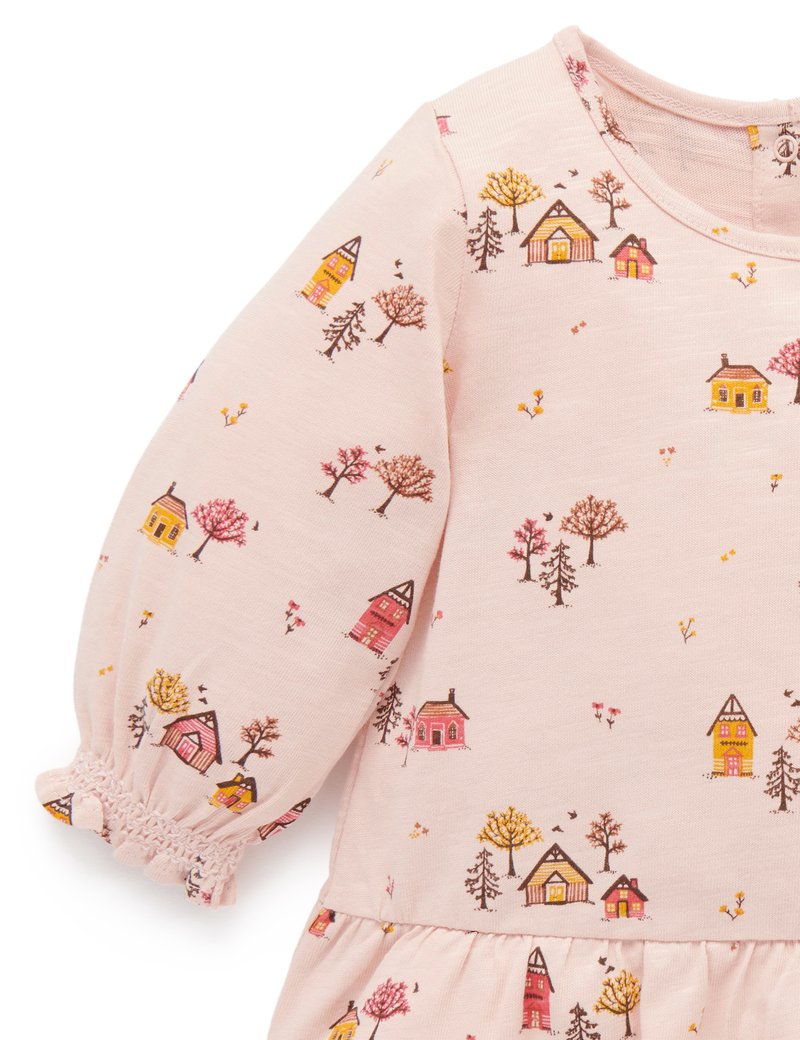 Purebaby Village Top - Cabin Print