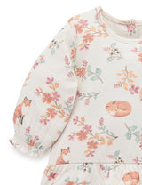 Purebaby Village Top - Resting Fox Print