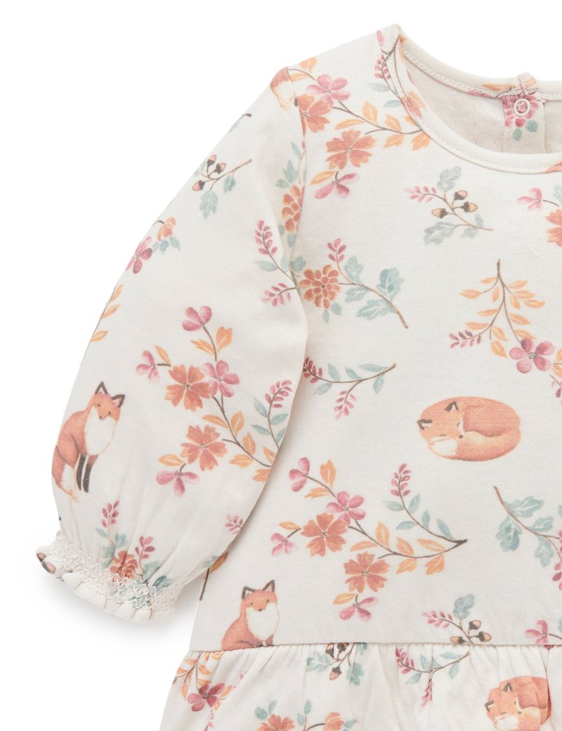 Purebaby Village Top - Resting Fox Print