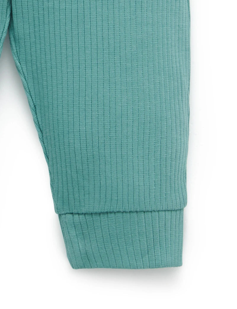 Purebaby Rib Leggings - Moss Green